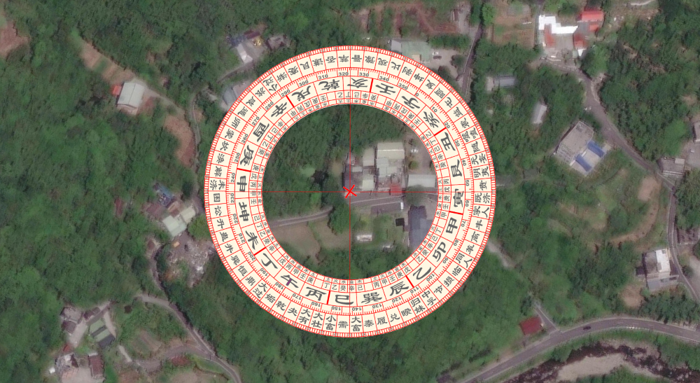 《圖說》賴清德老家衛星方位圖坐西北向東南，載自google網。