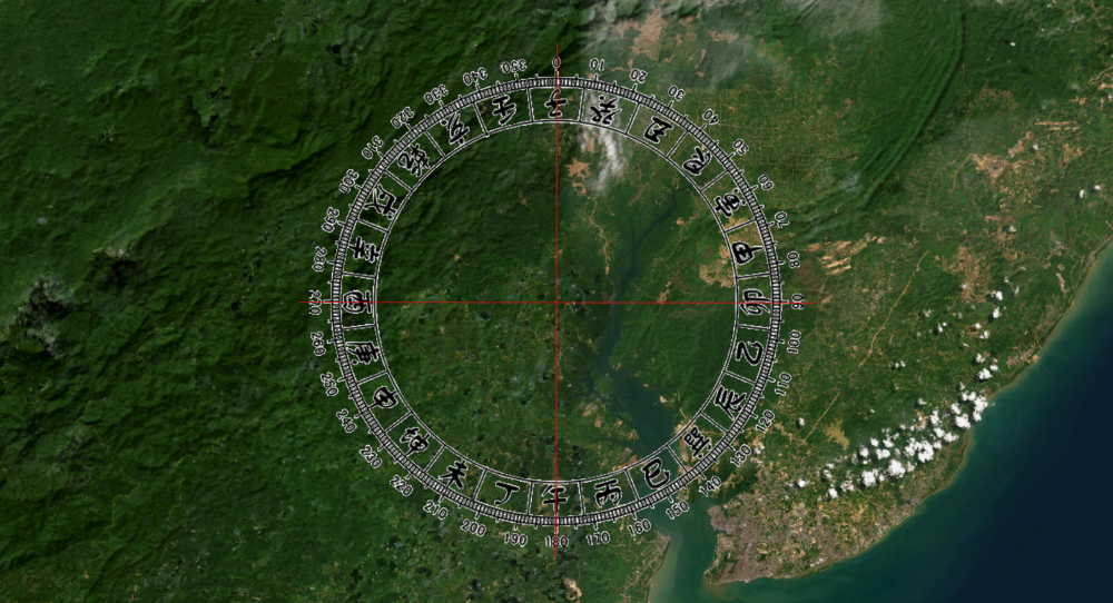 《圖說》新首都努山塔拉水口隱約有羅星，摘自google網。