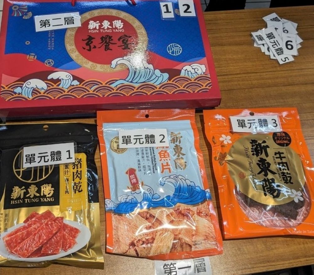 《圖說》新東陽京饗宴禮盒包裝。〈環保局提供〉