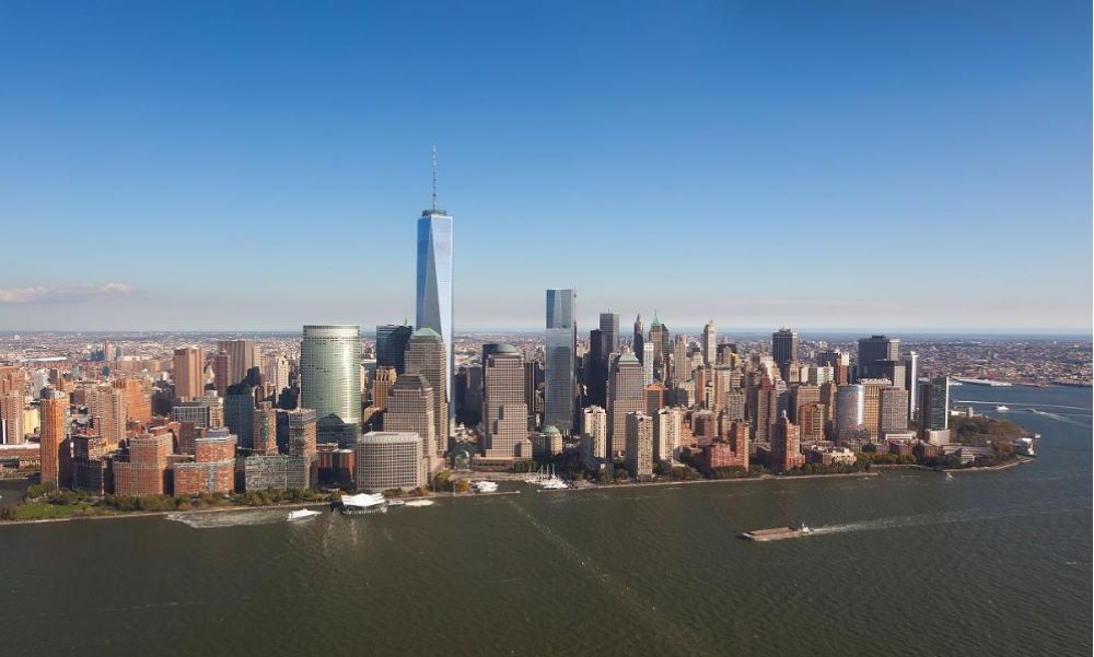 《圖說》紐約曼哈頓金融中心，摘自百度網。