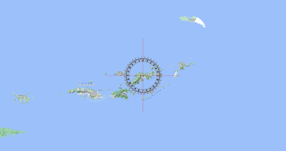 《圖說》加勒比海的群島中BVI形同北斗七星天樞星。摘自百度網。