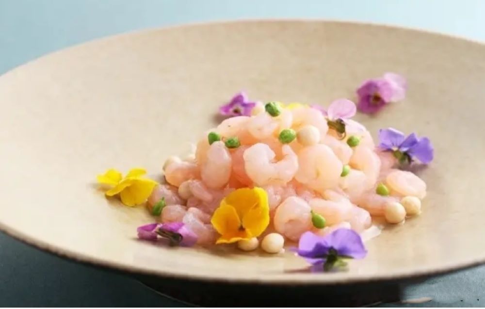 《圖說》靜安賓館的水晶蝦仁入選上海十大名菜，摘自百度網。
