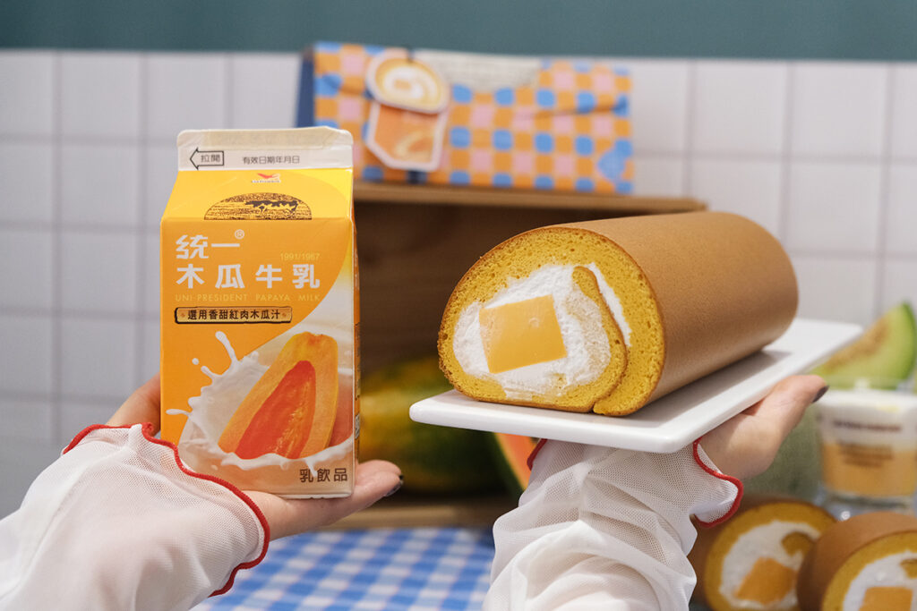 亞尼克聯名統一木瓜牛乳推「木瓜牛乳生乳捲」!12週年慶冰菓室甜點派對開跑 1 亞尼克生乳捲週年慶商品開箱照 6
