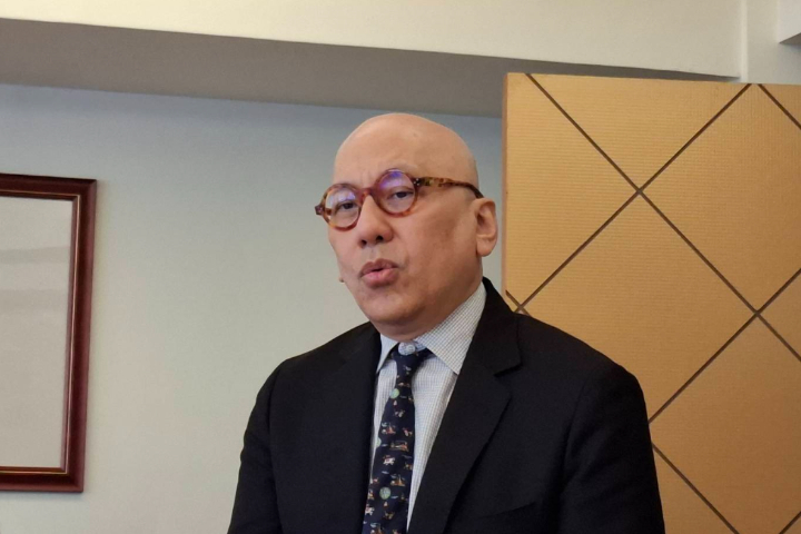 松濤社執行長宋緒康自主舉辦「中華民國抗戰勝利光復台灣八十周年紀念大會」，將於8月16日下午3點於中正紀念堂戶外廣場舉行。圖/梅花新聞網攝