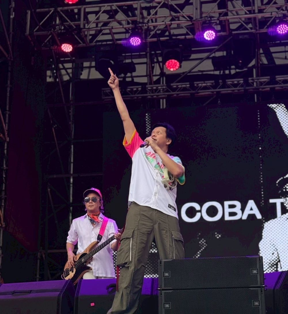 《圖說》活動壓軸特別邀請「印尼五月天」GiGi樂團重磅登場，主唱Armand Maulana演繹了多首膾炙人口的國民神曲。〈勞工局提供〉